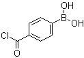 4-氯甲酰基苯硼酸分子结构 (CAS 332154-57-1)