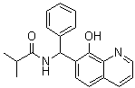 N-[(8-羟基-7-喹啉基)苯基甲基]-2-甲基丙酰胺分子结构 (CAS 332173-87-2)