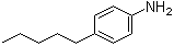 4-戊基苯胺分子结构 (CAS 33228-44-3)