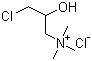 structure of CAS# 3327-22-8, 3-氯-2-羟丙基三甲基氯化铵