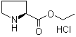 structure of CAS# 33305-75-8, (S)-Pyrrolidine-2-carboxylic acid ethyl ester hydrochloride