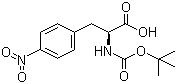 structure of CAS# 33305-77-0, Boc-L-4-硝基苯丙氨酸
