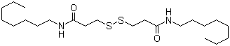 CAS # 33312-01-5, 3,3'-Dithiobis(N-octylpropionamide), N,N'-Bis-n-octyl-3,3'-dithiopropionamide, N-Octyl-3-[3-(octylamino)-3-oxopropyl]disulfanylpropanamide
