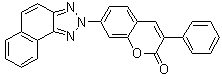 CAS # 3333-62-8, Fluorescent Brightener 236, 7-(2H-Naphtho[1,2-d]triazol-2-yl)-3-phenyl-2H-1-benzopyran-2-one, Hakkol PSR, Leucophor EGM