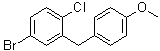 4-溴-1-氯-2-(4-甲氧基苄基)苯分子结构 (CAS 333361-51-6)