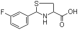 CAS 登录号：333408-47-2, 2-(3-氟苯基)-4-噻唑烷甲酸