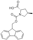 structure of CAS# 333777-34-7, N-(9-芴基甲氧羰基)-(2S,4R)-4-甲基脯氨酸