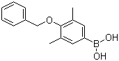 4-苄氧基-3,5-二甲基苯硼酸分子结构 (CAS 333788-94-6)