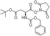 structure of CAS# 3338-32-7, N-Benzyloxycarbonyl-L-aspartic acid 4-tert-butyl 1-(N-succinimidyl) ester
