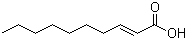 structure of CAS# 334-49-6, (E)-2-癸烯酸