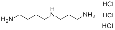 structure of CAS# 334-50-9, Spermidine trihydrochloride