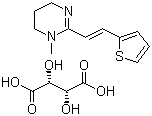 structure of CAS# 33401-94-4, Pyrantel tartrate