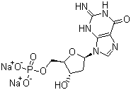 structure of CAS# 33430-61-4, 2'-脱氧鸟苷-5'-磷酸二钠