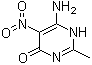 CAS # 3346-57-4, 6-Amino-2-methyl-5-nitro-4(1H)-pyrimidinone, 6-Amino-2-methyl-5-nitro-4(3H)-pyrimidinone