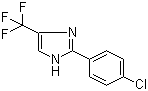 structure of CAS# 33469-15-7, 2-(4-氯苯基)-4-三氟甲基-1H-咪唑