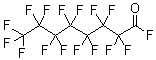 structure of CAS# 335-66-0, Perfluorooctanoyl fluoride