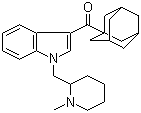 structure of CAS# 335160-66-2, 1-[(N-Methyl-2-piperidinyl)methyl]-3-(1-adamantanecarbonyl)-1H-indole