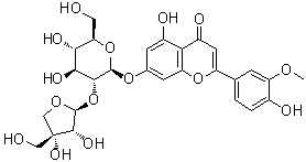 structure of CAS# 33579-63-4, 药芹二糖甙 B