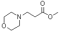 structure of CAS# 33611-43-7, 4-Morpholinepropionic acid methyl ester