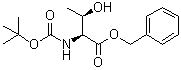 structure of CAS# 33662-26-9, N-tert-Butoxycarbonyl-L-threonine benzyl ester