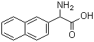 structure of CAS# 33741-78-5, 氨基(萘-2-基)乙酸