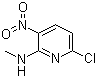 2-甲氨基-3-硝基-6-氯吡啶分子结构 (CAS 33742-70-0)