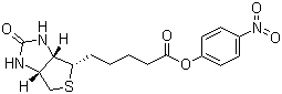 structure of CAS# 33755-53-2, (+)-生物素对硝基苯酯