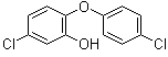 structure of CAS# 3380-30-1, 4,4'-二氯-2-羟基二苯醚