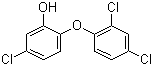 structure of CAS# 3380-34-5, 三氯生