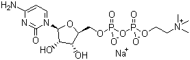 structure of CAS# 33818-15-4, Citicoline sodium