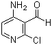 structure of CAS# 338452-92-9, 4-Amino-2-chloro-3-pyridinecarboxaldehyde