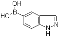 1H-吲唑-5-硼酸分子结构 (CAS 338454-14-1)