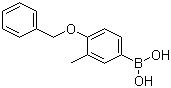 4-苄氧基-3-甲基苯硼酸分子结构 (CAS 338454-30-1)