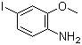 4-碘-2-甲氧基苯胺分子结构 (CAS 338454-80-1)