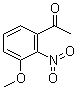 structure of CAS# 33852-43-6, 3'-Methoxy-2'-nitroacetophenone