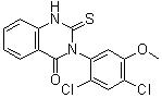 structure of CAS# 338967-87-6, 3-(2,4-Dichloro-5-methoxyphenyl)-2,3-dihydro-2-thioxo-4(1H)-quinazolinone