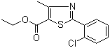 structure of CAS# 338982-17-5, 2-(2-氯苯基)-4-甲基噻唑-5-甲酸乙酯