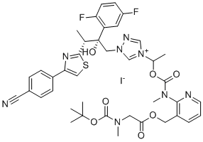 艾沙康唑杂质32(碘化物盐)分子结构 (CAS 338990-64-0)