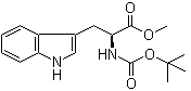 N-[叔丁氧羰基]-L-色氨酸甲酯分子结构 (CAS 33900-28-6)