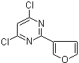 CAS # 339366-65-3, 4,6-Dichloro-2-(3-furanyl)pyrimidine