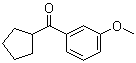 环戊基(3-甲氧基苯基)甲酮分子结构 (CAS 339549-67-6)