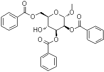 CAS 登录号：3396-68-7, 甲基 2,3,6-三-O-苯甲酰基-alpha-D-吡喃甘露糖苷