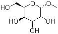 structure of CAS# 3396-99-4, alpha-D-乳酸吡喃糖苷甲酯