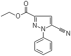 5-氰基-1-苯基-1H-吡唑-3-羧酸乙酯分子结构 (CAS 3399-56-2)