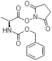 structure of CAS# 3401-36-3, N-苄氧羰基-L-丙氨酸 N-羟基琥珀酰亚胺酯