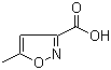 structure of CAS# 3405-77-4, 5-甲基异恶唑-3-甲酸