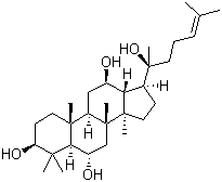 structure of CAS# 34080-08-5, 原人参三醇