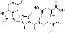 苏尼替尼苹果酸盐分子结构 (CAS 341031-54-7)