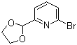 structure of CAS# 34199-87-6, 2-溴-6-(1,3-二氧戊环-2-基)吡啶