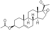 structure of CAS# 34209-81-9, 16,17-环氧孕烯醇酮醋酸酯